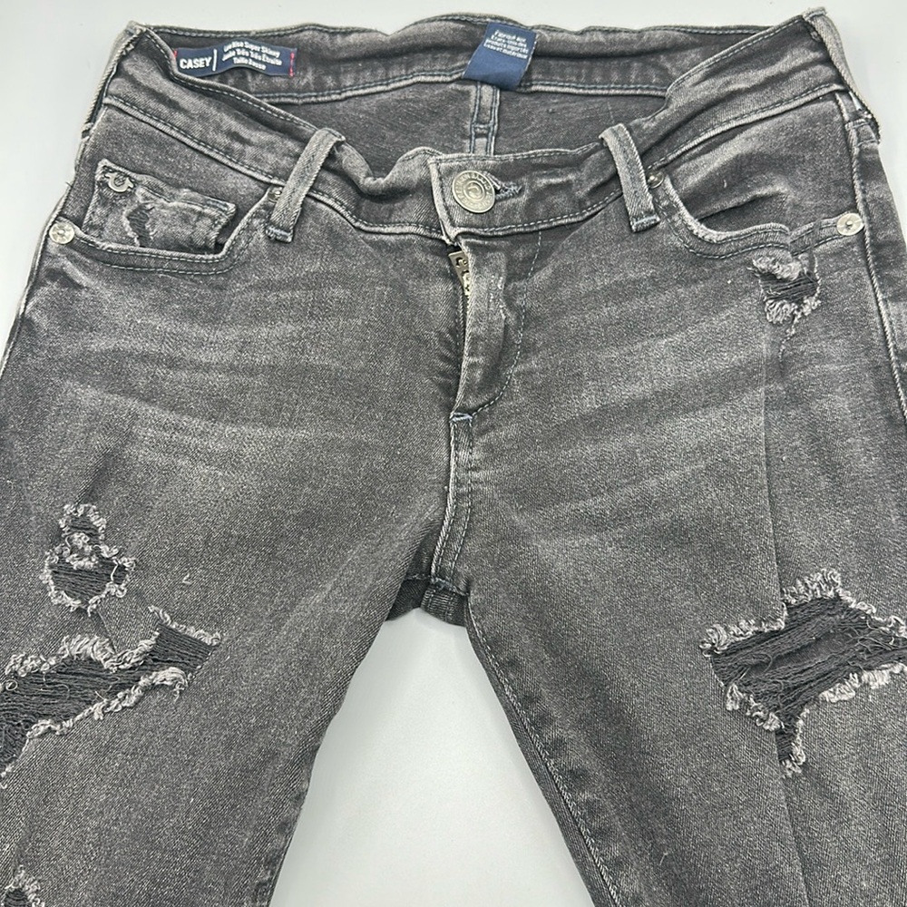 True Religion Black Casey Low Rise Super Skinny Jeans - Picture 2 of 7